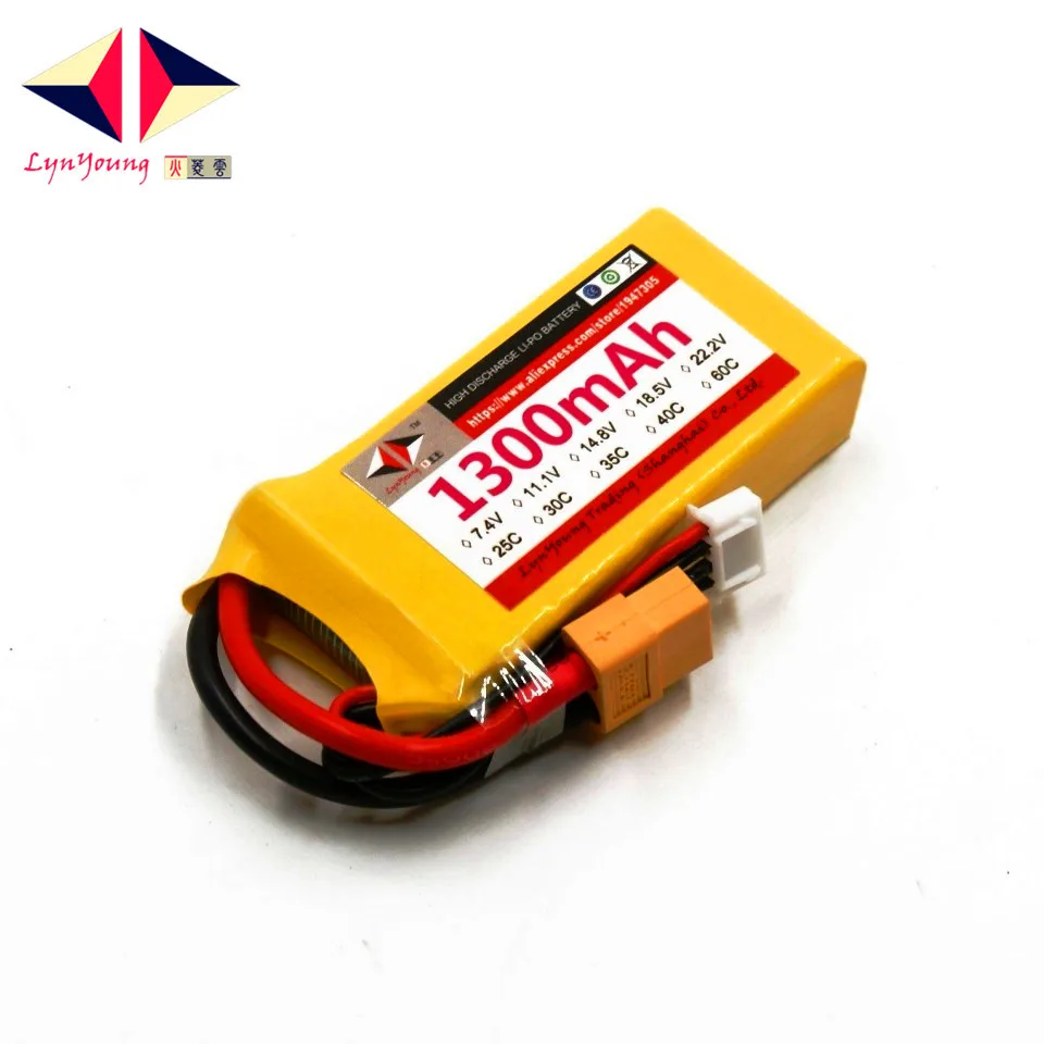 LYNYOUNG Lipo 3S rc battery 11.1V 40C 1300mAh for rc Helicopter plane Car Boat Truck
LYNYOUNG Lipo 3S rc battery 11.1V 40C 1300mAh for rc Helicopter plane Car Boat Truck