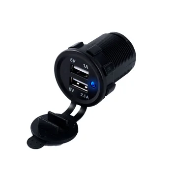 Waterproof Dual USB Boat Motorcycle Car Charger Power Adapter Socket 5V 2.1A/1A For iPhone ipad Samsung LG Mobile GPS Tablet PC
Waterproof Dual USB Boat Motorcycle Car Charger Power Adapter Socket 5V 2.1A/1A For iPhone ipad Samsung LG Mobile GPS Tablet PC