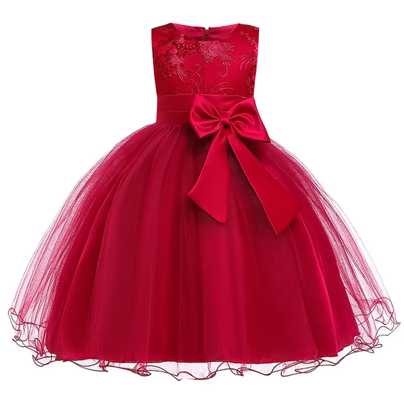 Children-party-Kids-Dresses-for-girls-Beading-Flower-girls-baby-Girls-Clothes-Kids-Christmas-Party-Dress