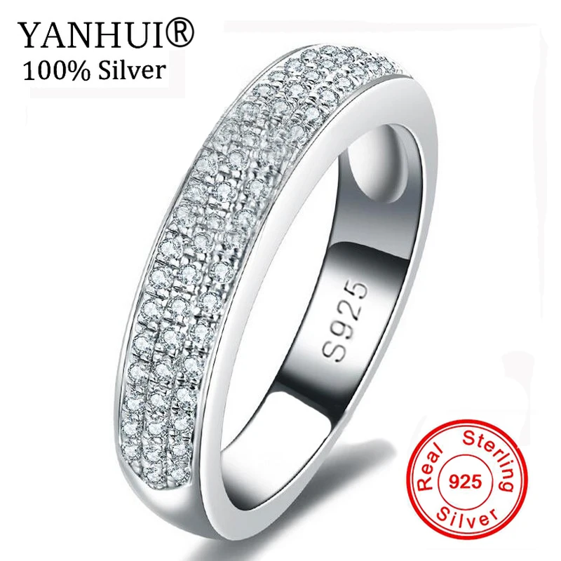 YANHUI 100% Pure Silver Rings Set Full CZ Diamant Engagement Rings Jewelry 925 Sterling Silver Wedding Rings for Women JZR073
YANHUI 100% Pure Silver Rings Set Full CZ Diamant Engagement Rings Jewelry 925 Sterling Silver Wedding Rings for Women JZR073