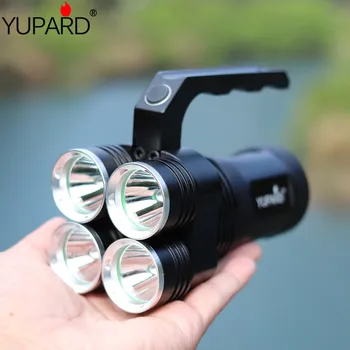 YUPARD 4* XM-L2 T6 LED Spotlight Flashlight Searchlight Torch bright 18650 rechargeable battery tactical camping hunting
YUPARD 4* XM-L2 T6 LED Spotlight Flashlight Searchlight Torch bright 18650 rechargeable battery tactical camping hunting