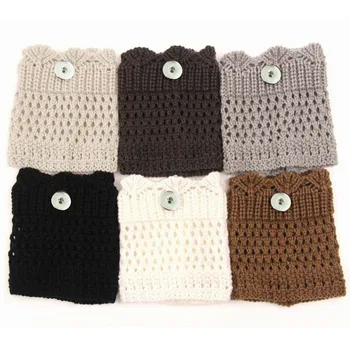 Wholesale 6Colors Knit Leg Warmers for Women Knee Socks 18mm Snap Button Charms Down Boot Cuffs Women Boot Socks Snap Jewelry
Wholesale 6Colors Knit Leg Warmers for Women Knee Socks 18mm Snap Button Charms Down Boot Cuffs Women Boot Socks Snap Jewelry