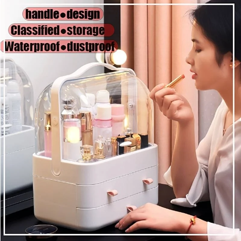 Cosmetics and Jewelry Organizer Big Storage Case Display - Stylish Vanity, Bathroom Case,waterproof & dustproof
Cosmetics and Jewelry Organizer Big Storage Case Display - Stylish Vanity, Bathroom Case,waterproof & dustproof