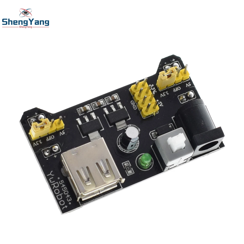 1pcs ShengYang Breadboard Power Supply Module 3.3V 5V MB102 Solderless Bread Board DIY 2012 New dedicated power module
1pcs ShengYang Breadboard Power Supply Module 3.3V 5V MB102 Solderless Bread Board DIY 2012 New dedicated power module