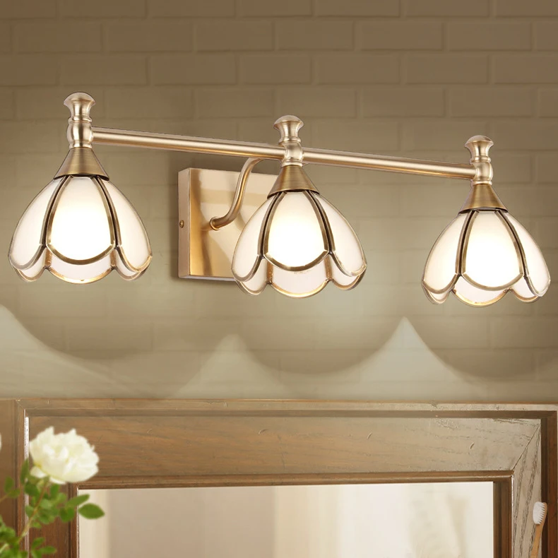 14W/21W Luxury LED Mirror Front Light Wall Sconce Lamp Fixture E27 Bulb Glass Lampshade Bedroom Gold shell
14W/21W Luxury LED Mirror Front Light Wall Sconce Lamp Fixture E27 Bulb Glass Lampshade Bedroom Gold shell