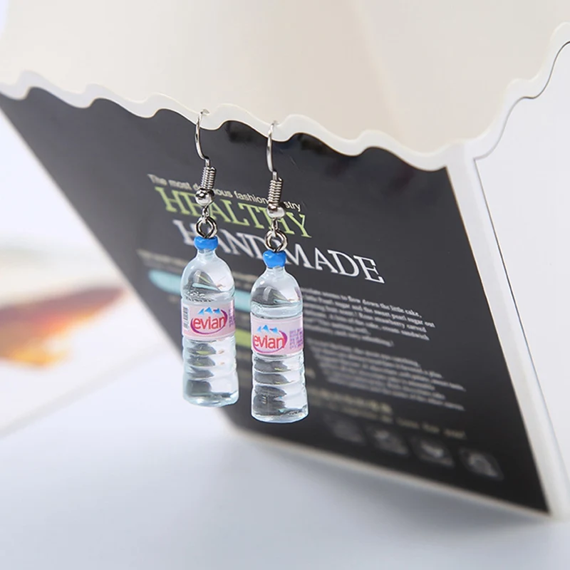 Fashion Creative Simulation of Mineral Water Bottles Earrings Cute Handmade Earrings Womens Jewelry
Fashion Creative Simulation of Mineral Water Bottles Earrings Cute Handmade Earrings Womens Jewelry