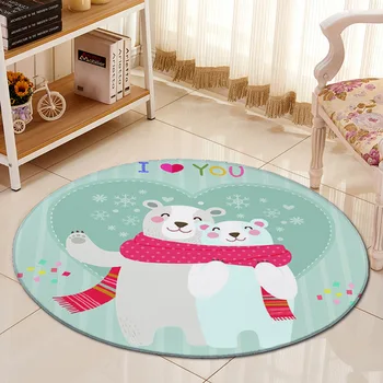 Cartoon Bears Rabbits Carpet Chair Mat Flannel Area rug Baby Crawling Rugs Mats Kids Bedroom Big Round Carpets Living Room
Cartoon Bears Rabbits Carpet Chair Mat Flannel Area rug Baby Crawling Rugs Mats Kids Bedroom Big Round Carpets Living Room