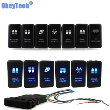 7pcs/lot Car Styling Switch with LED Indicator Light Bar ARB Carling Rocker Toggle Switch Blue LED Light Universal for 12V Car
7pcs/lot Car Styling Switch with LED Indicator Light Bar ARB Carling Rocker Toggle Switch Blue LED Light Universal for 12V Car