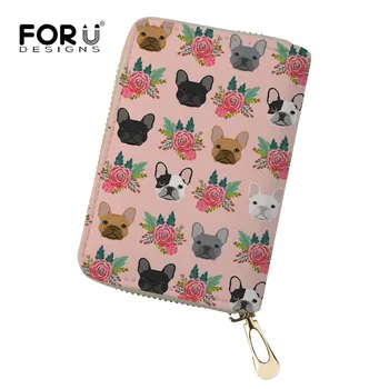 FORUDESIGNS French Bulldog Leather Women Card Holder Wallets Small Female Credit Card Bag Zipper ID Cards Case Purse Protector
FORUDESIGNS French Bulldog Leather Women Card Holder Wallets Small Female Credit Card Bag Zipper ID Cards Case Purse Protector