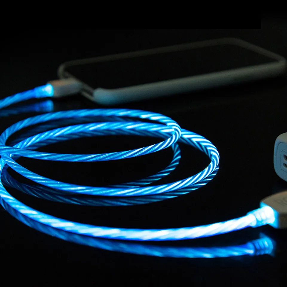 LED Glow Flowing USB Charger Cable Type C/Micro USB/8 Pin Charging for iPhone 6 7 X XS XR Samsung Galaxy S9 S8 S7 Edge A7 A5 J3
LED Glow Flowing USB Charger Cable Type C/Micro USB/8 Pin Charging for iPhone 6 7 X XS XR Samsung Galaxy S9 S8 S7 Edge A7 A5 J3