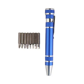 Portable Screwdriver 8 in 1 Pen Style Screw Driver Multi-Tool Precision Mobile phone Repair Tool Kit Screwdriver Set Bit 4 Color
Portable Screwdriver 8 in 1 Pen Style Screw Driver Multi-Tool Precision Mobile phone Repair Tool Kit Screwdriver Set Bit 4 Color
