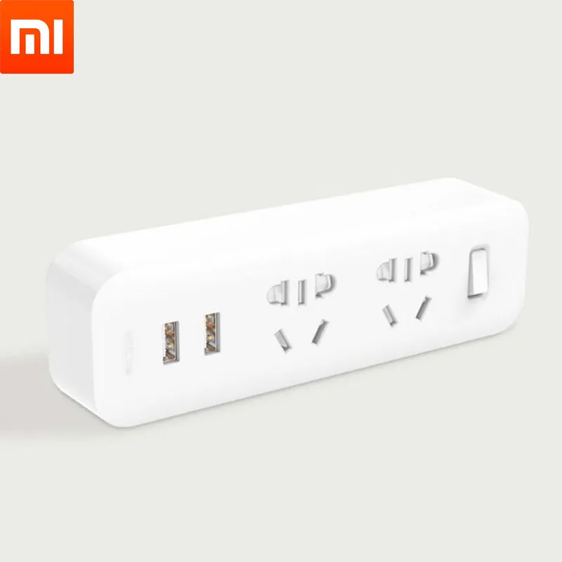 Xiaomi Mijia Power Strip Converter Portable Plug Travel Adapter Electric Wall AC 5V 2.1A 2 Sockets USB Fast Charging 
Xiaomi Mijia Power Strip Converter Portable Plug Travel Adapter Electric Wall AC 5V 2.1A 2 Sockets USB Fast Charging