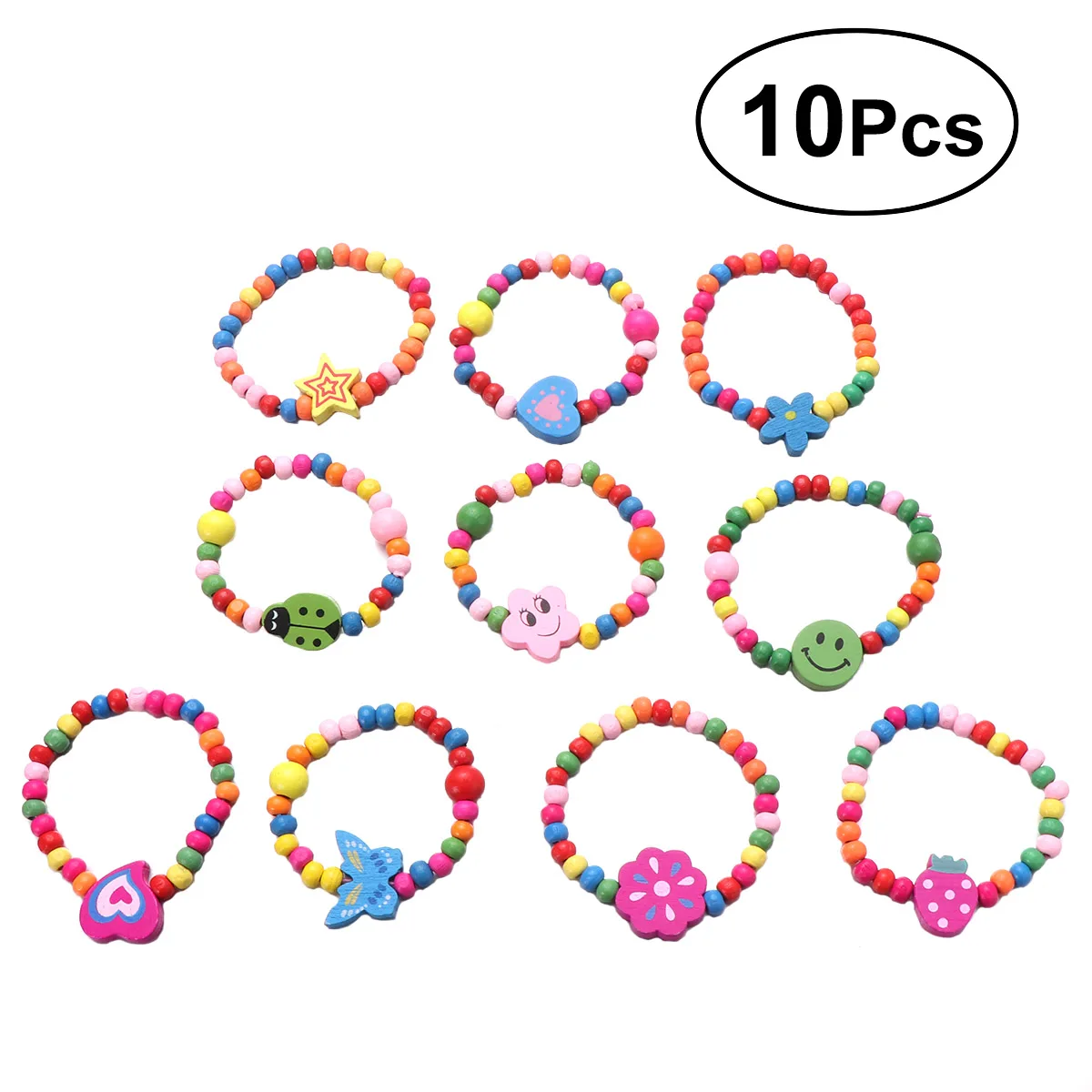 10pcs Natural Wood Kids Elastic Wooden Beads Bracelets Children Girls Party Gift (Random Color)
10pcs Natural Wood Kids Elastic Wooden Beads Bracelets Children Girls Party Gift (Random Color)