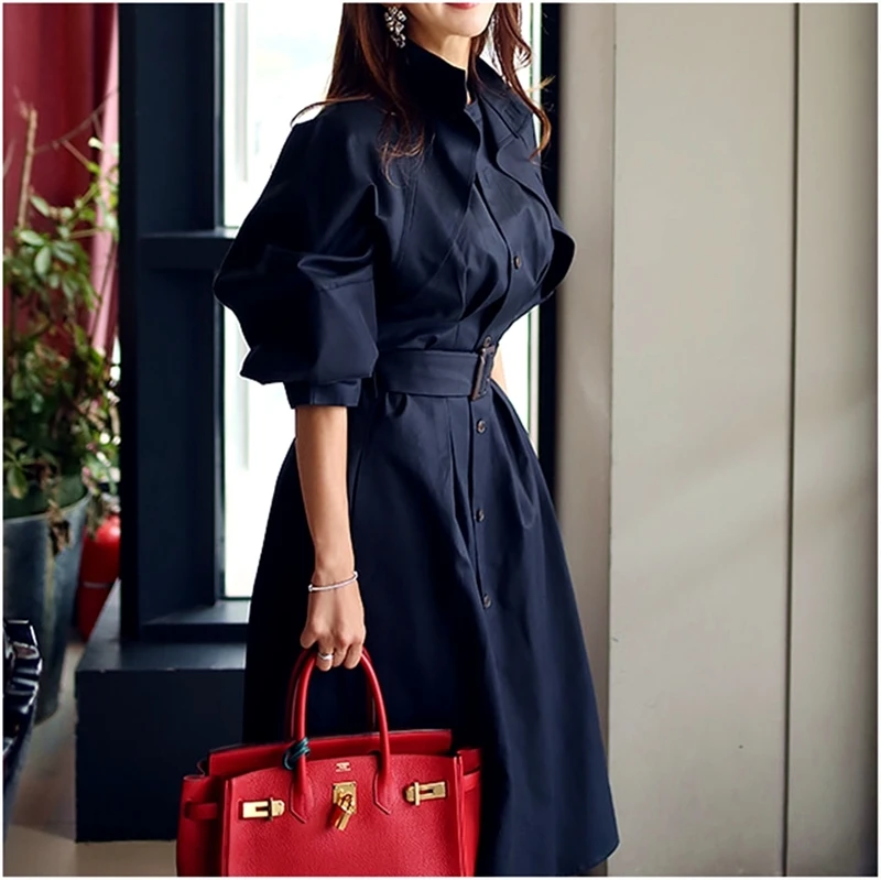 Work Wear Spring Autumn Long Coat Trench Women Trench Outwear Long Sleeve Elegant Whole Colored Trench Coat With Sashes SL102
Work Wear Spring Autumn Long Coat Trench Women Trench Outwear Long Sleeve Elegant Whole Colored Trench Coat With Sashes SL102