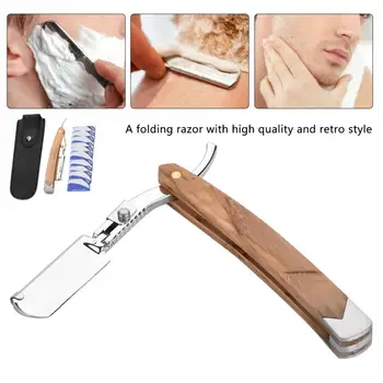 Retro Wood Handle + 10pcs Blade Head Shaving Razor Folding Shaver Male Face Cleansing Care Professional Men Manual Beard Tools
Retro Wood Handle + 10pcs Blade Head Shaving Razor Folding Shaver Male Face Cleansing Care Professional Men Manual Beard Tools
