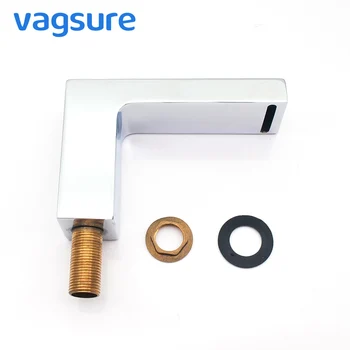 15cm Mirror Finishing Stainless Steel Silver Water Outlet for Bathtub Faucet Shower Cabin Waterfall Nozzles with G1/2" Connector