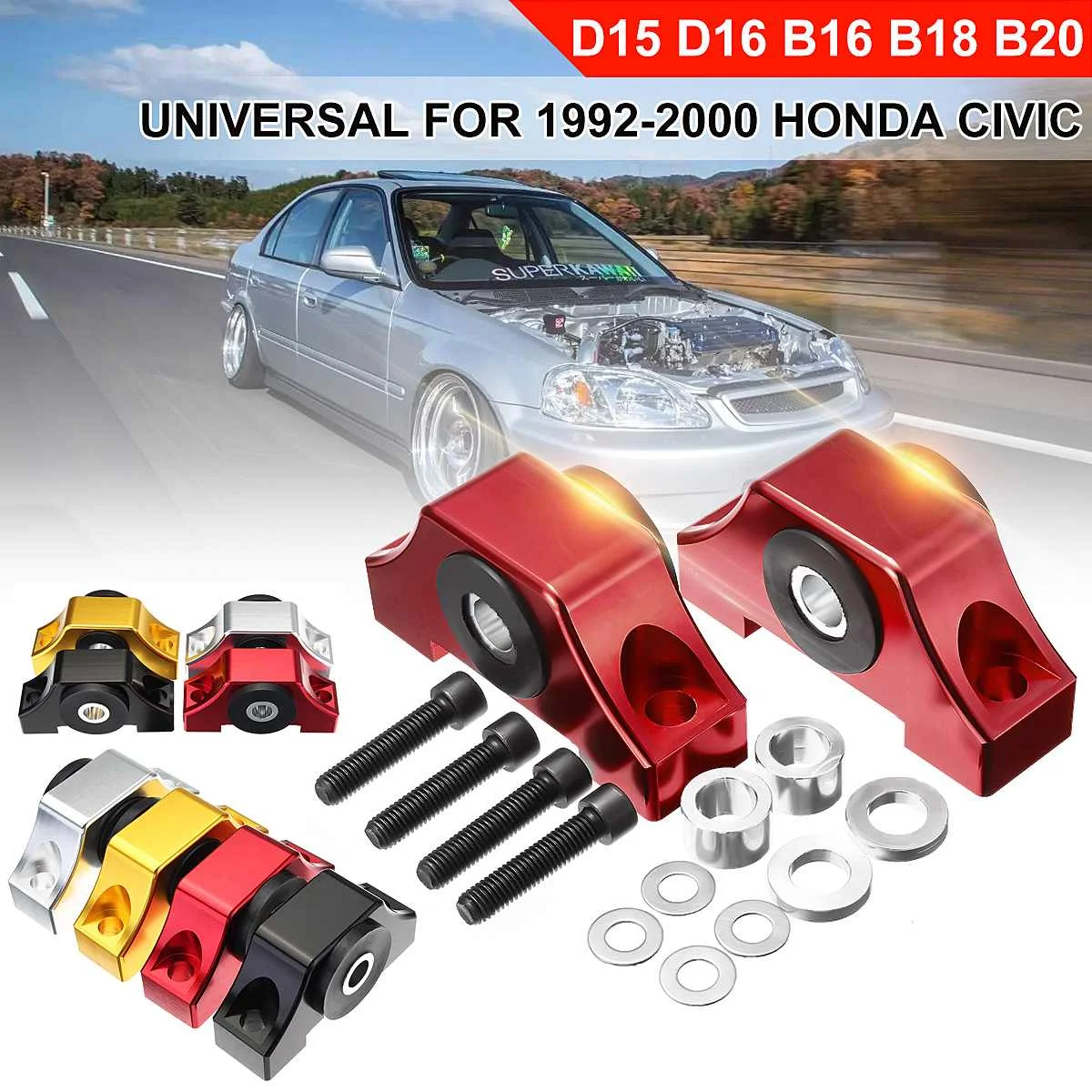 A Set Universal Billet Motor Engine Torque Mounts Stand For Honda For Civic 1992-2000 B/D Series For ACURA Integra 1994-2001
A Set Universal Billet Motor Engine Torque Mounts Stand For Honda For Civic 1992-2000 B/D Series For ACURA Integra 1994-2001