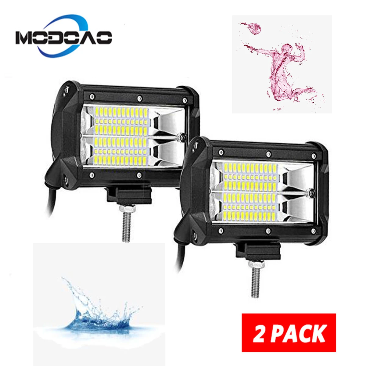 10800Lm Work Light Bar 72W 24 LED Driving Spot Beam Lights Offroad Light Super Bright for Truck Jeep ATV UTV SUV Boat
10800Lm Work Light Bar 72W 24 LED Driving Spot Beam Lights Offroad Light Super Bright for Truck Jeep ATV UTV SUV Boat