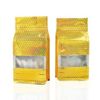 50pcs Golden laser film open window octagonal seal Ziplock bag casual food packaging bags stand up gift candy pouch
50pcs Golden laser film open window octagonal seal Ziplock bag casual food packaging bags stand up gift candy pouch
