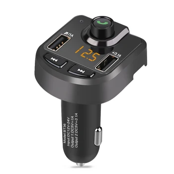 

4.1A USB Charger Bluetooth Fm Transmitter Wireless Mp3 Player Car Kit Fm Modulator Handsfree Voltage Display TF Music Playing