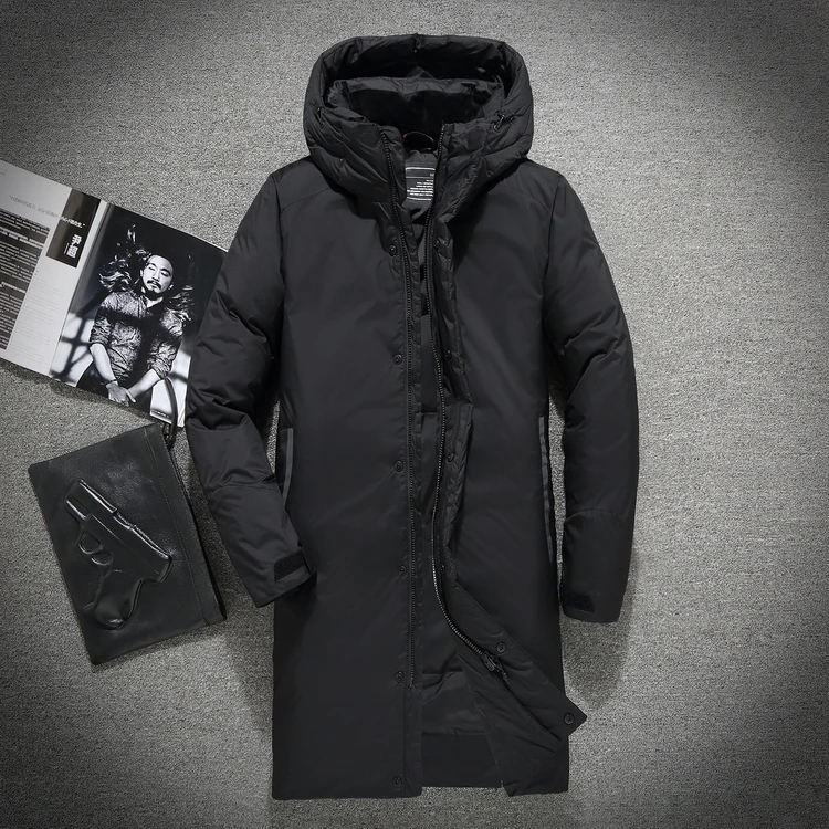 Hooded Extra Long Winter Duck Down Jacket Men Casual Black Outwear Down Parka Male Thick Down Coat Fashion Puffer Jacket JK-578
Hooded Extra Long Winter Duck Down Jacket Men Casual Black Outwear Down Parka Male Thick Down Coat Fashion Puffer Jacket JK-578