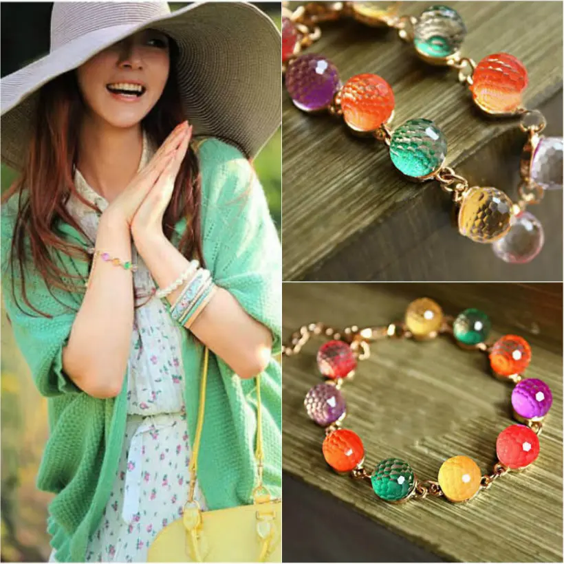 BONLAVIE 1 Piece Lady Girl Bangle Cuff Beauty Chain Crystal Pretty Multicolor Bead Simple Chic Bracelet Sweet Retro Jewelry Gift
BONLAVIE 1 Piece Lady Girl Bangle Cuff Beauty Chain Crystal Pretty Multicolor Bead Simple Chic Bracelet Sweet Retro Jewelry Gift