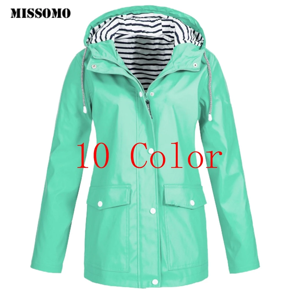 MISSOMO 5XL Women Solid Rain Jacket Outdoor Plus Waterproof Hooded Raincoat Windproof
MISSOMO 5XL Women Solid Rain Jacket Outdoor Plus Waterproof Hooded Raincoat Windproof