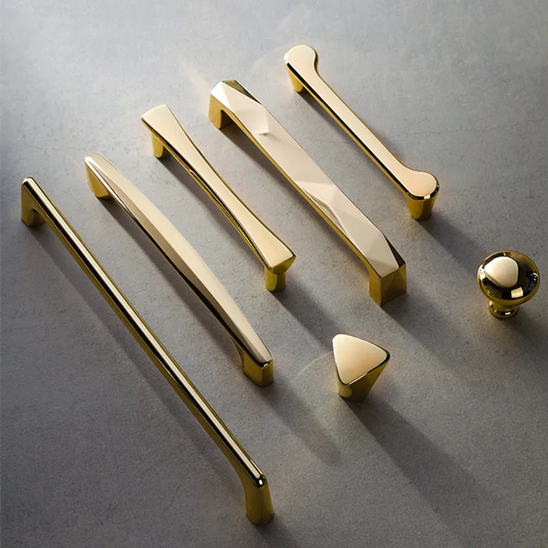 High-end Nordic gold cabinet handle modern minimalist wardrobe door handle American drawer European style cabinet
High-end Nordic gold cabinet handle modern minimalist wardrobe door handle American drawer European style cabinet