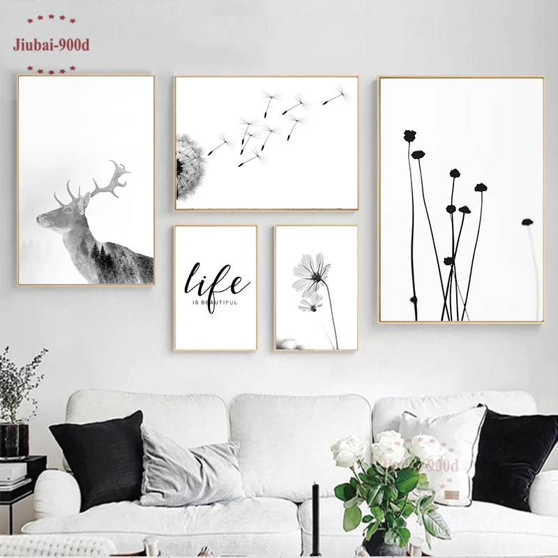 900D Canvas Painting Dandelion Deer Nordic Decoration Home Wall Pictures For Living Room Posters And Prints Wall Decor Art SAN85
900D Canvas Painting Dandelion Deer Nordic Decoration Home Wall Pictures For Living Room Posters And Prints Wall Decor Art SAN85