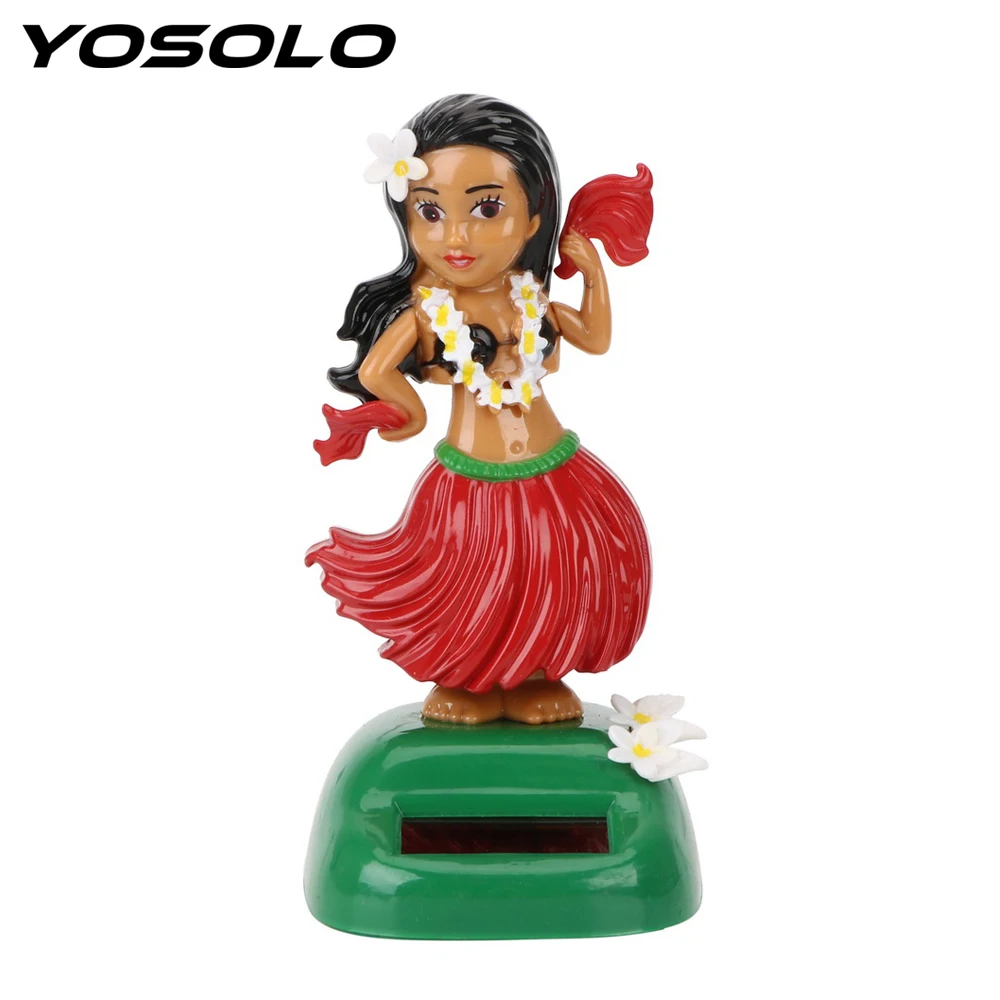 YOSOLO Hawaii Girl Car Decoration Solar Powered Shaking Head Toy Auto Interior Decompression Hula Car Ornament
YOSOLO Hawaii Girl Car Decoration Solar Powered Shaking Head Toy Auto Interior Decompression Hula Car Ornament