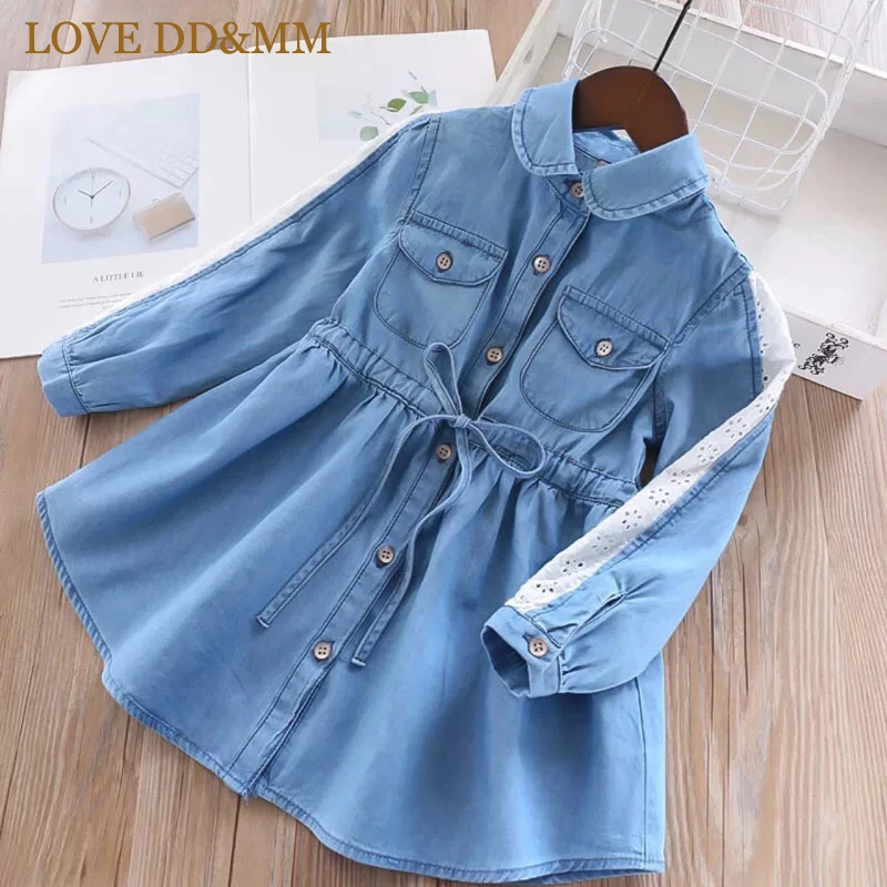 LOVE DD&MM Girls Dresses 2019 Spring New Children's Clothing Girls Casual Hollow Stitching Long-Sleeved Denim Shirt Dress
LOVE DD&MM Girls Dresses 2019 Spring New Children's Clothing Girls Casual Hollow Stitching Long-Sleeved Denim Shirt Dress
