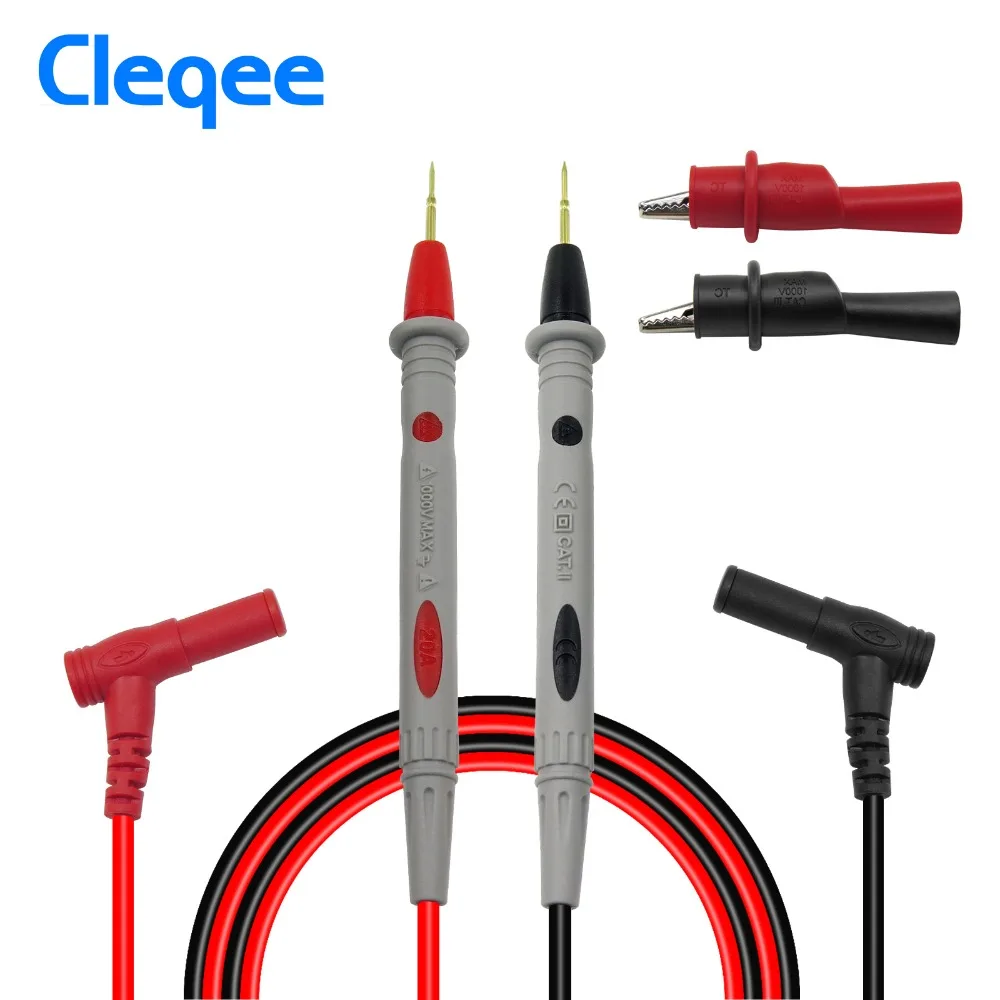 Cleqee P1502B Universal Probe Multimeter Test Leads Multi Tester Needle Tip Lead match with Alligator Chips Pen Cable
Cleqee P1502B Universal Probe Multimeter Test Leads Multi Tester Needle Tip Lead match with Alligator Chips Pen Cable