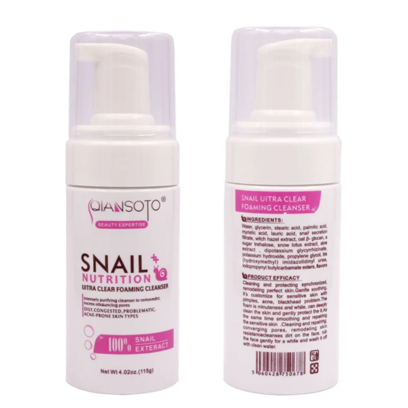 Facial Snail Foam Face Cleanser Brush Acne Treatment Oil-control Facial Scrub Blackhead Remove Deep Cleansing
Facial Snail Foam Face Cleanser Brush Acne Treatment Oil-control Facial Scrub Blackhead Remove Deep Cleansing