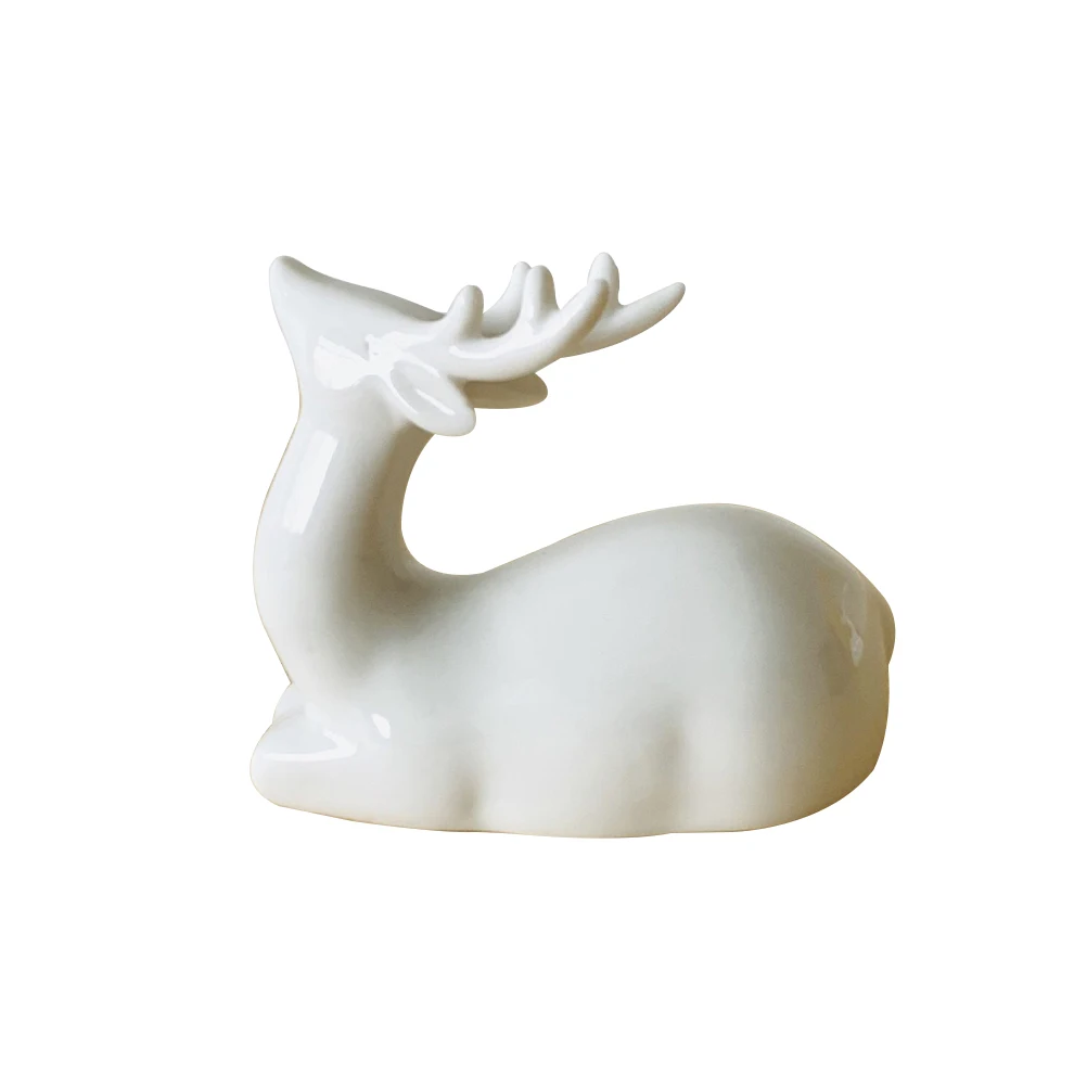 1 pc White Deer Ornament Lovely Creative Desktop Ceramic Art Crafts Gifts Animal Decoration for Home Office Shop Car
1 pc White Deer Ornament Lovely Creative Desktop Ceramic Art Crafts Gifts Animal Decoration for Home Office Shop Car