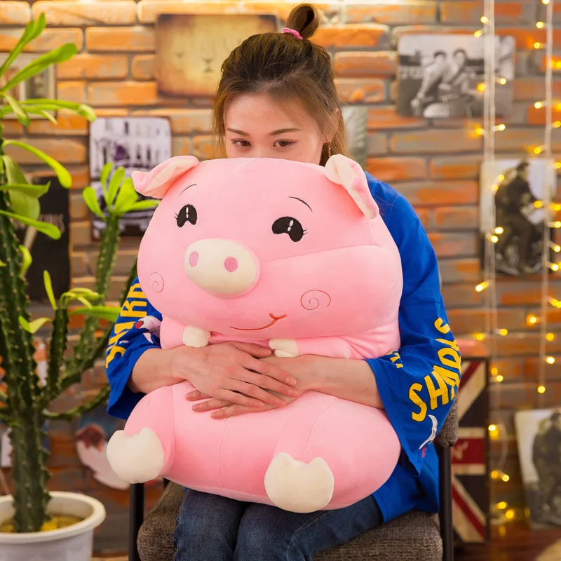 large 45cm happy pig plush toy down cotton cartoon pig soft doll throw pillow birthday gift s2762
large 45cm happy pig plush toy down cotton cartoon pig soft doll throw pillow birthday gift s2762