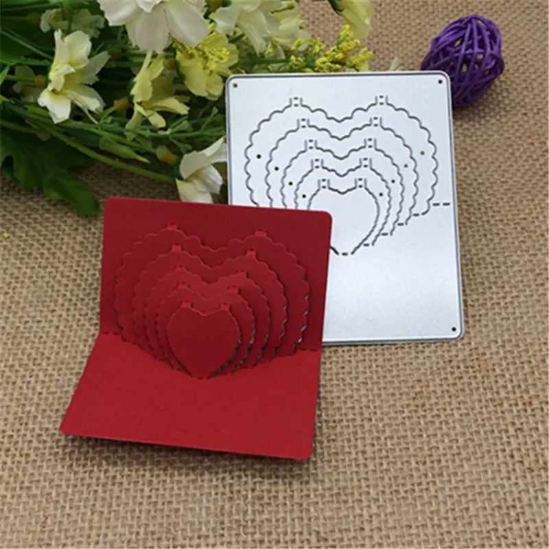 3D stereo concentric sweet heart Metal Cutting Dies Stencil Scrapbooking Photo Album Card Paper Embossing Craft DIY
3D stereo concentric sweet heart Metal Cutting Dies Stencil Scrapbooking Photo Album Card Paper Embossing Craft DIY
