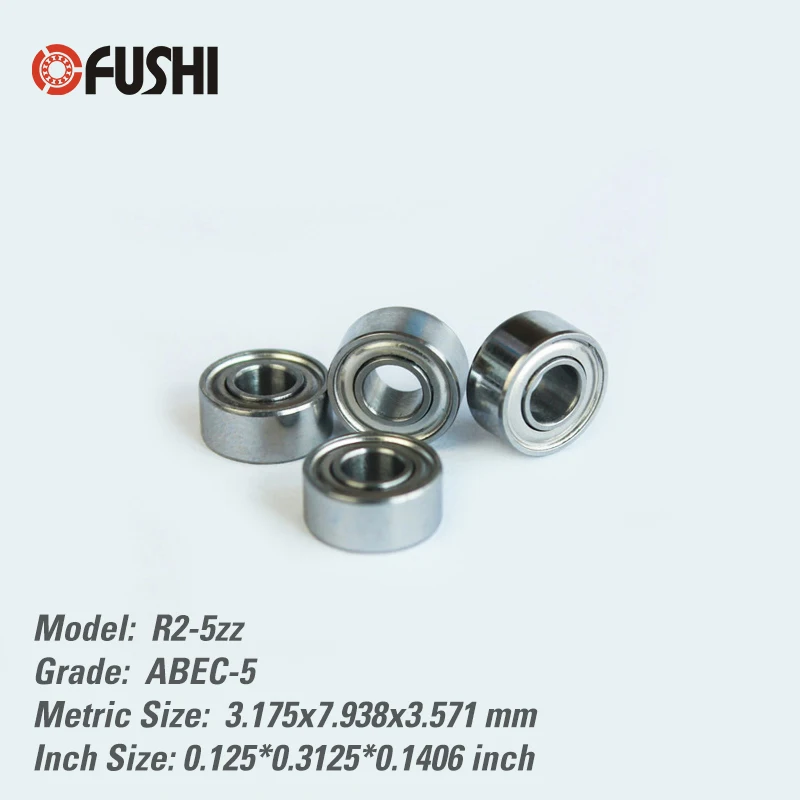 R2-5ZZ Bearing 1/8"x5/16"x9/64" Inch ( 10 PCS ) ABEC-5 Miniature High Speed R2 5 Z ZZ Ball Bearings R2-5Z
R2-5ZZ Bearing 1/8"x5/16"x9/64" Inch ( 10 PCS ) ABEC-5 Miniature High Speed R2 5 Z ZZ Ball Bearings R2-5Z