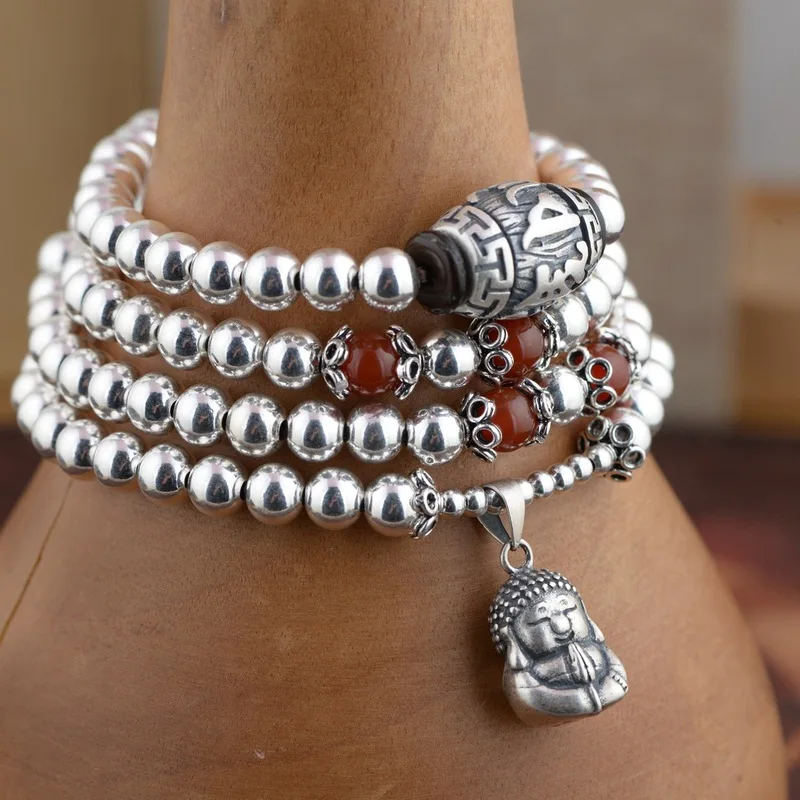 The golden deer S925 silver DIY craft style for women wholesale many 108 bead bracelet new necklace
The golden deer S925 silver DIY craft style for women wholesale many 108 bead bracelet new necklace