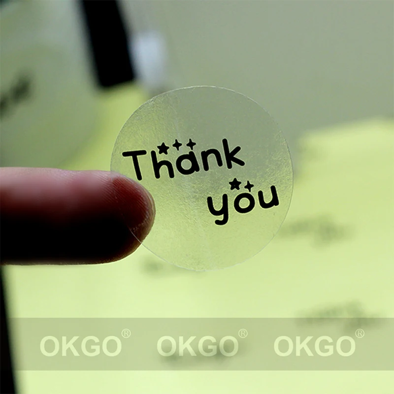 100PCS round transparent label sticker seal stickers self-adhesive PVC stickers personalized custom thankyou design label 30mm
100PCS round transparent label sticker seal stickers self-adhesive PVC stickers personalized custom thankyou design label 30mm