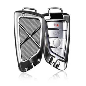 VODOOL Carbon Fiber Metal Car Key Cover Auto Keychain Pendant Key Housing Case Shell Car Styling For BMW 1/2/5/7 Series X1 X5 X6
VODOOL Carbon Fiber Metal Car Key Cover Auto Keychain Pendant Key Housing Case Shell Car Styling For BMW 1/2/5/7 Series X1 X5 X6