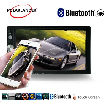

2 DIN For Android Phone 8 Languages Bluetooth Car Radio 7Inch Rear View Camera Input Stereo Touch Mirror Link Screen MP5 Player