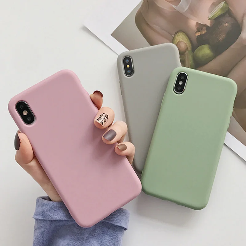 BEYOUR Candy Color Phone Case For iPhone XS Max XR XS X 8 Plus Simple Plain Silicone Cover For iPhone 6 6S 7 Plus Soft TPU Case
BEYOUR Candy Color Phone Case For iPhone XS Max XR XS X 8 Plus Simple Plain Silicone Cover For iPhone 6 6S 7 Plus Soft TPU Case