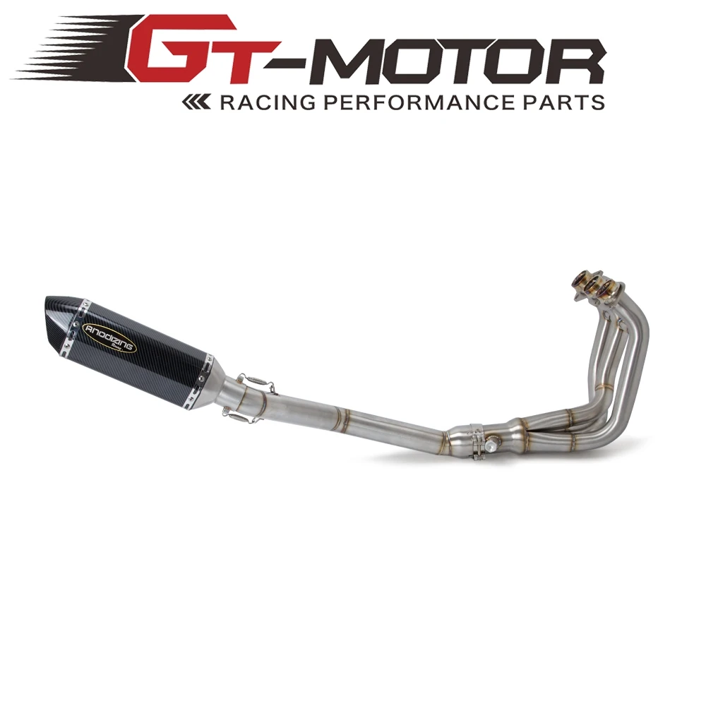 Motorcycle Header Loop Front Middle Pipe Full Exhaust System For YAMAHA MT-09 MT09 Tracer/TRACER 900/900 GT/FJ-09 2014-2019
Motorcycle Header Loop Front Middle Pipe Full Exhaust System For YAMAHA MT-09 MT09 Tracer/TRACER 900/900 GT/FJ-09 2014-2019