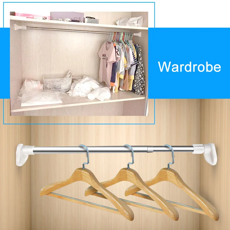 Telescopic Shower Curtain Rail Extendable Pole Rod Bath Window Curtain Clothes Rod @LS
Telescopic Shower Curtain Rail Extendable Pole Rod Bath Window Curtain Clothes Rod @LS