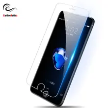 Top 9H Tempered glass Screen protector film For iPhone Xs Max XR X 8 4 4s 5 5s 5c SE 6 6s 7 7s 10 plus glass phone case Cover(China)