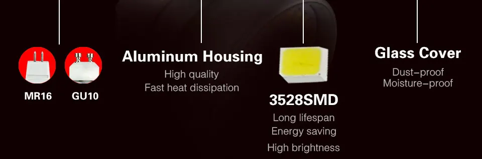 2835 MR16 GU10 Spotlight (3)