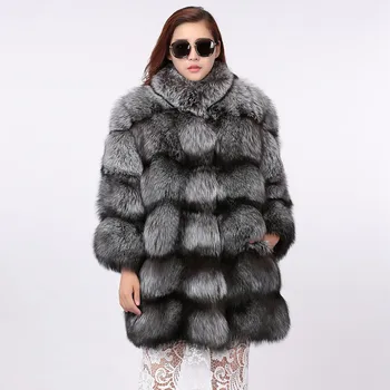 Women Silver Fox Real Fur Coat with Collar Whole Black Fox Skin Real Fur Coat Winter Thick Soft Warm jacket
Women Silver Fox Real Fur Coat with Collar Whole Black Fox Skin Real Fur Coat Winter Thick Soft Warm jacket