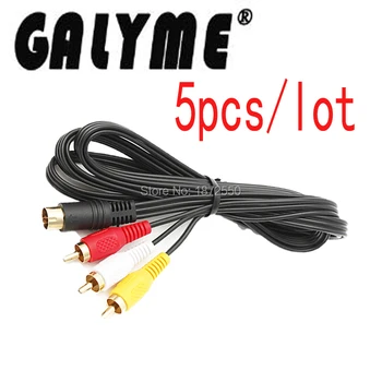 5PCS/LOT Hot Sale AV Cable For Sega Genesis 2 & 3 Wire Cables Console Handheld 2 Stereo AV TV Video Cable Lead RF Replacement
5PCS/LOT Hot Sale AV Cable For Sega Genesis 2 & 3 Wire Cables Console Handheld 2 Stereo AV TV Video Cable Lead RF Replacement