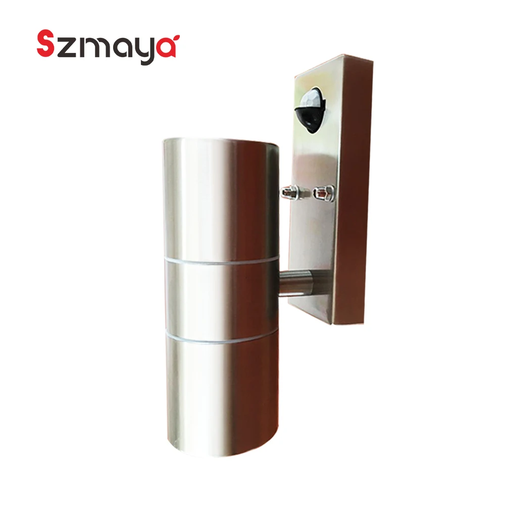 IP54 PIR Wall light High grade 304 Stainless steel body tempered glass diffuser 2htt40V GU10 35W max Waterproof Warm White
IP54 PIR Wall light High grade 304 Stainless steel body tempered glass diffuser 2htt40V GU10 35W max Waterproof Warm White