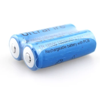 U-F LC 18500 1800mAh 3.7V Li-ion Battery Power Source for LED Flashlight (1 Pair)
U-F LC 18500 1800mAh 3.7V Li-ion Battery Power Source for LED Flashlight (1 Pair)